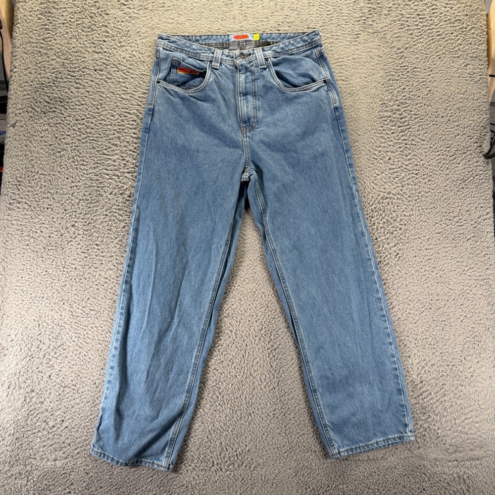 Empyre Jeans Mens 32x30 Blue Cotton Denim Straight Leg Baggy Streetwear Travel